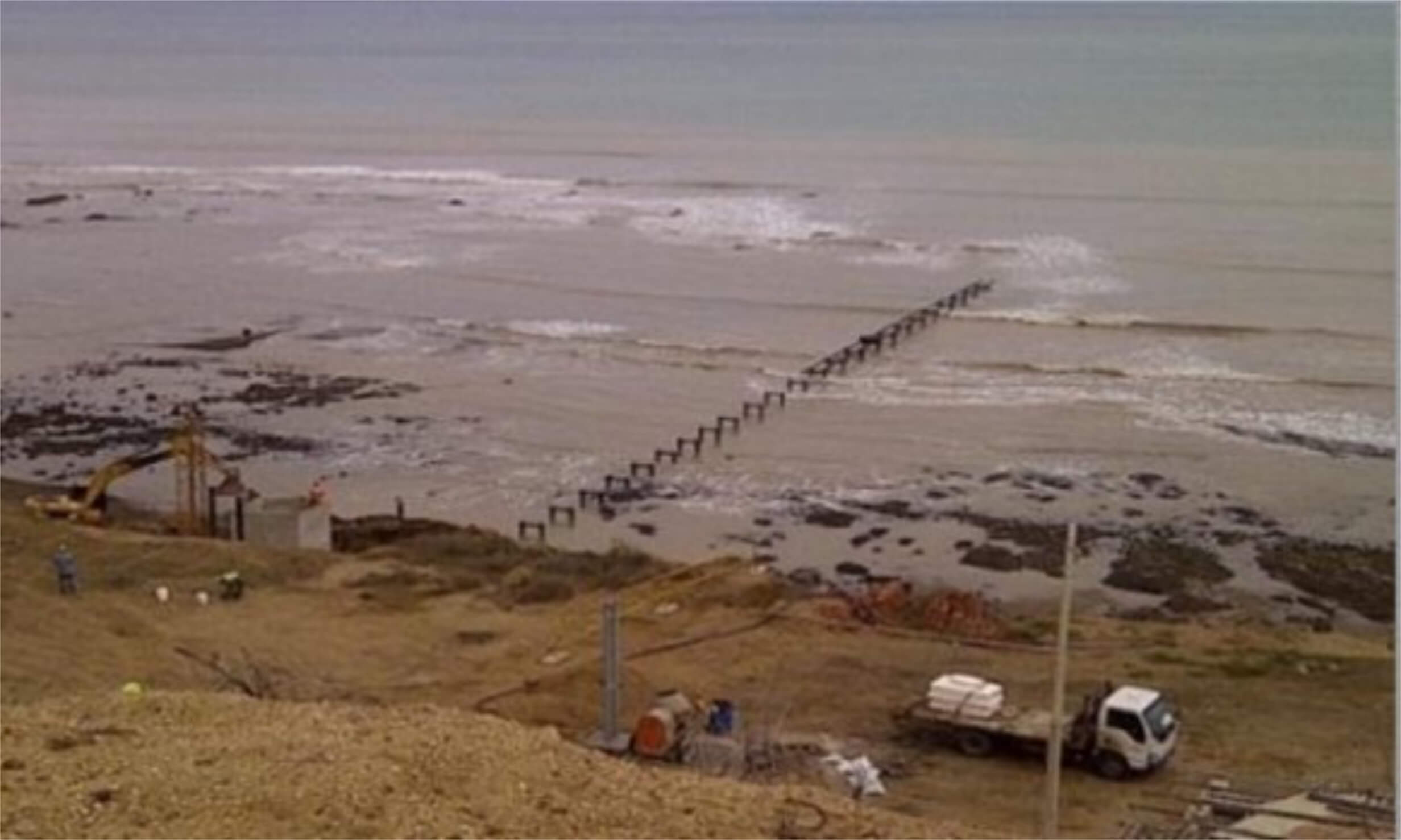 Uso de água do mar para a execução de aterros 02